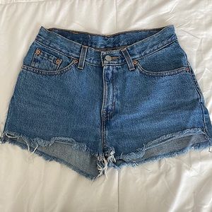 Vintage Levi’s cut off shorts.